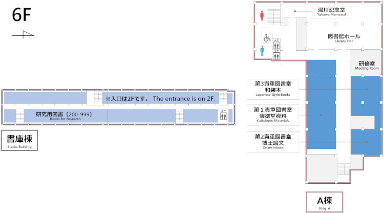 Main Library Floor Map 6F